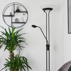 Lampadaire Mairoa Led Noir, 2 Lumieres