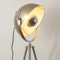 Lampadaire Maloy Chrome, Nickel Mat, 1 Lumiere
