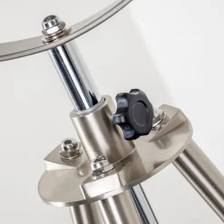 Lampadaire Maloy Chrome, Nickel Mat, 1 Lumiere