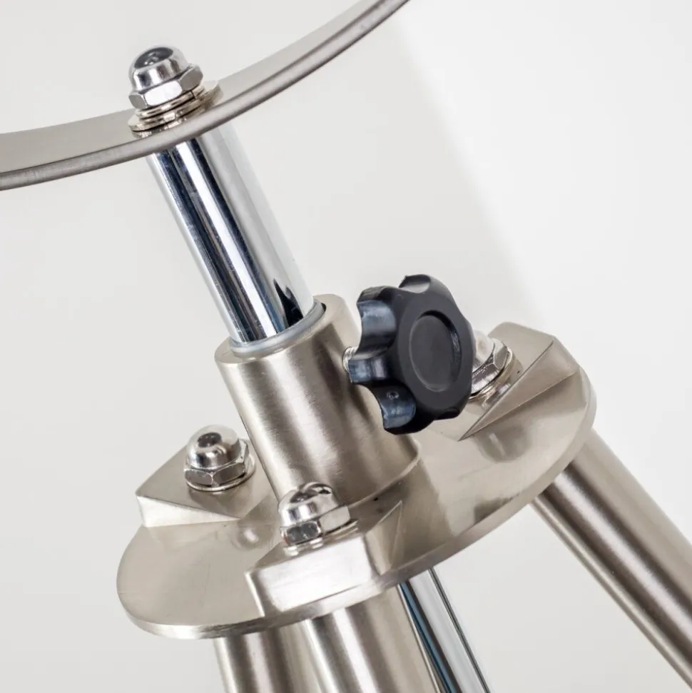Lampadaire Maloy Chrome, Nickel Mat, 1 Lumiere