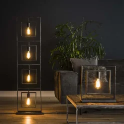 Lampadaire Marcon Noir, 4 Lumieres