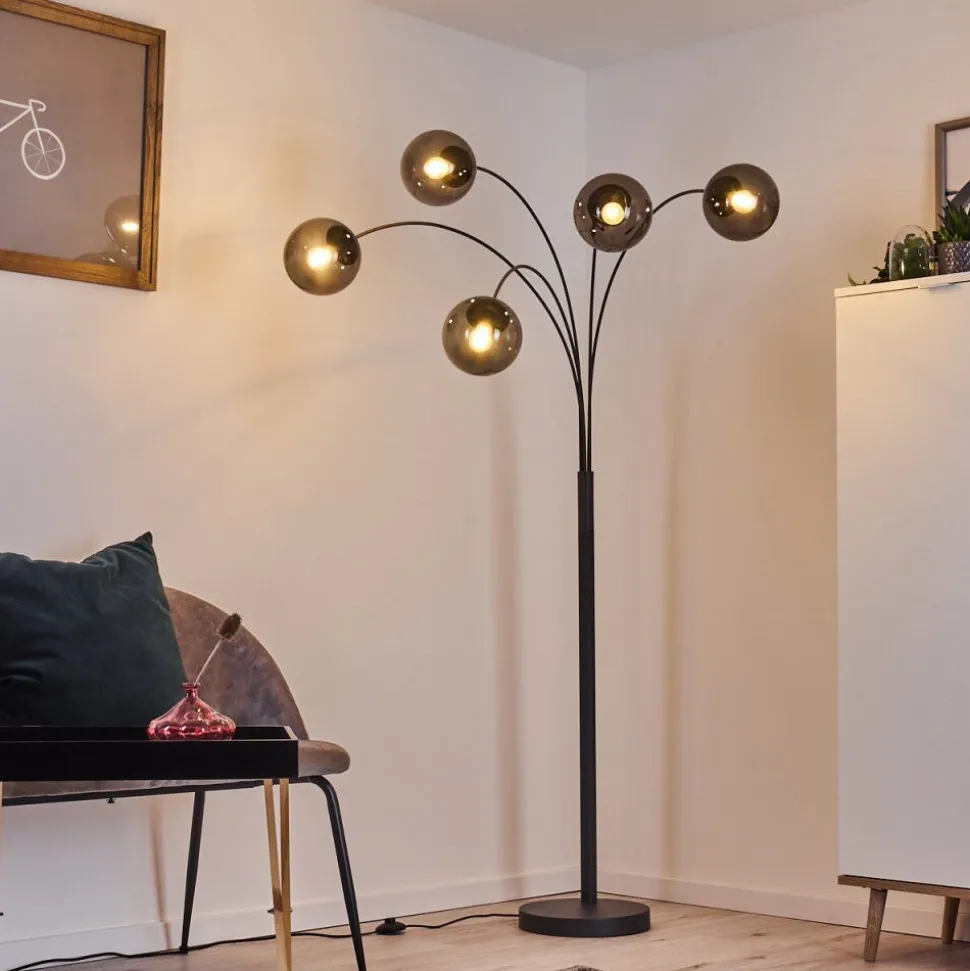Lampadaire Mesas Anthracite, 5 Lumieres