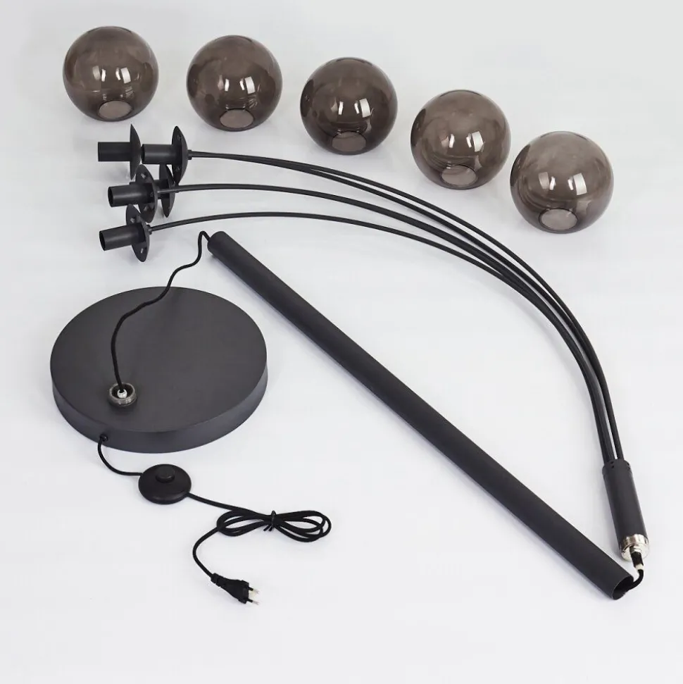 Lampadaire Mesas Anthracite, 5 Lumieres