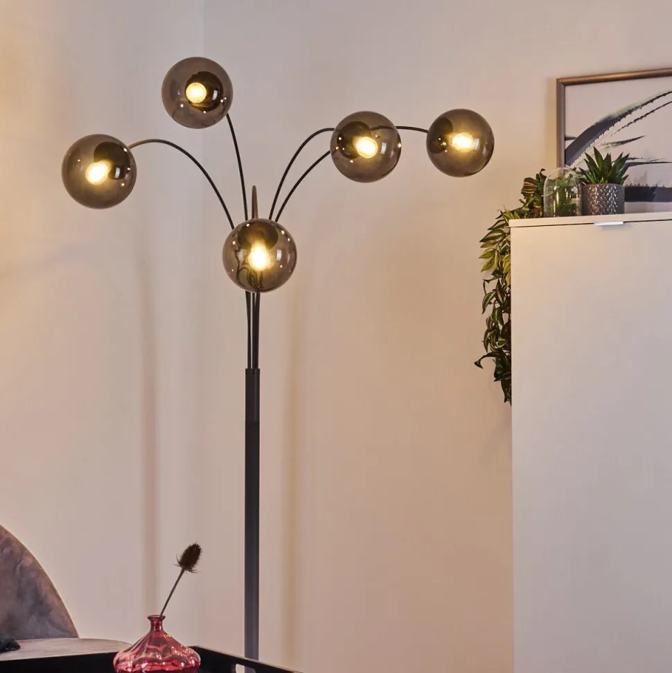 Lampadaire Mesas Anthracite, 5 Lumieres
