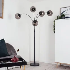 Lampadaire Mesas Anthracite, 5 Lumieres