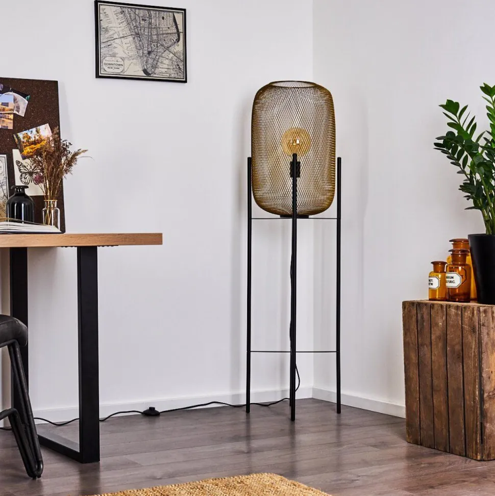 Lampadaire Moholm Noir, 1 Lumiere