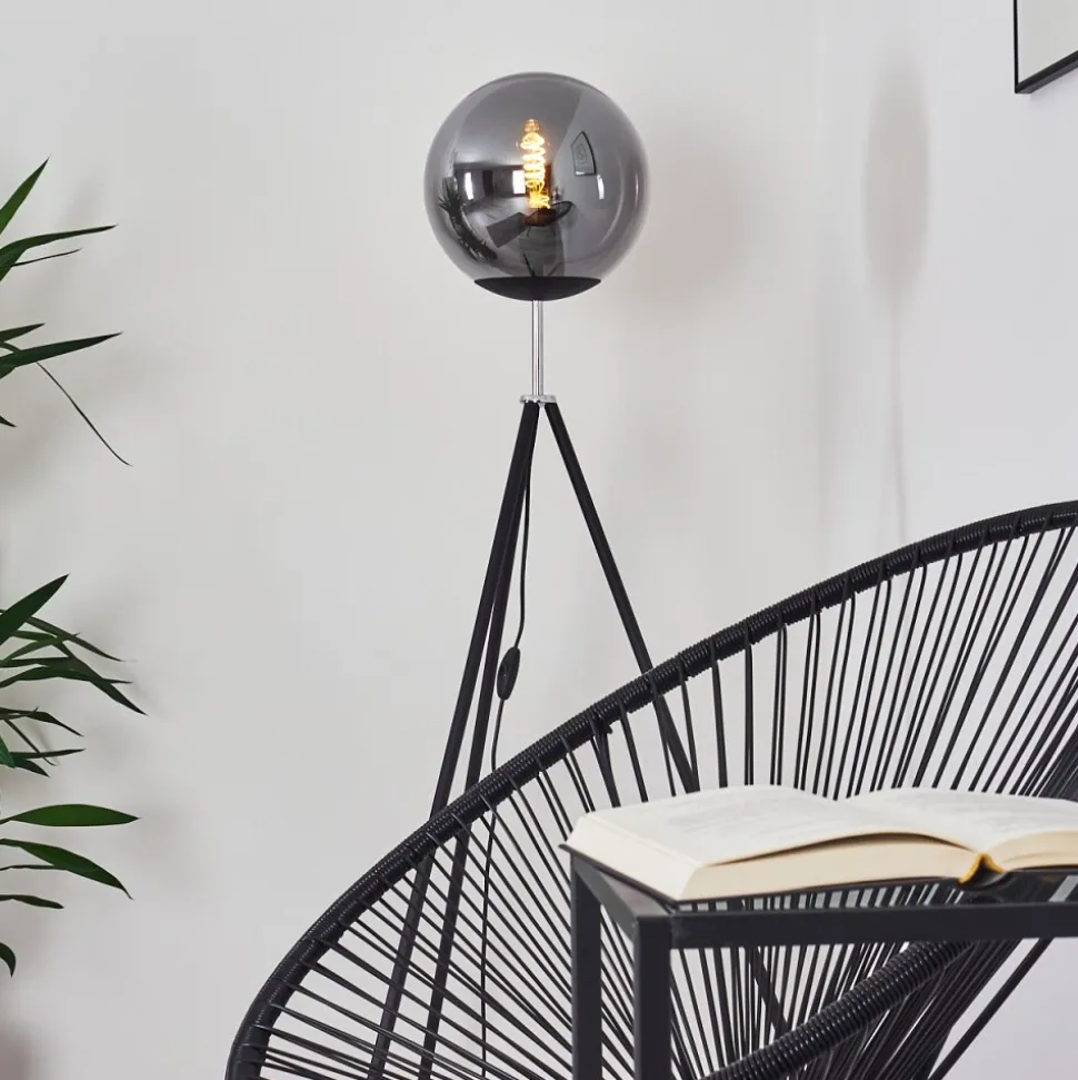 Lampadaire Murter Noir, 1 Lumiere