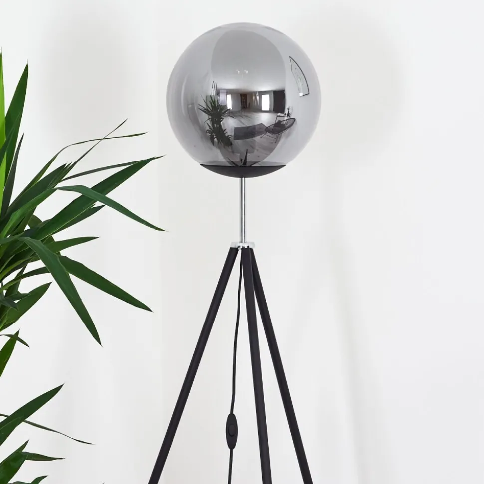 Lampadaire Murter Noir, 1 Lumiere