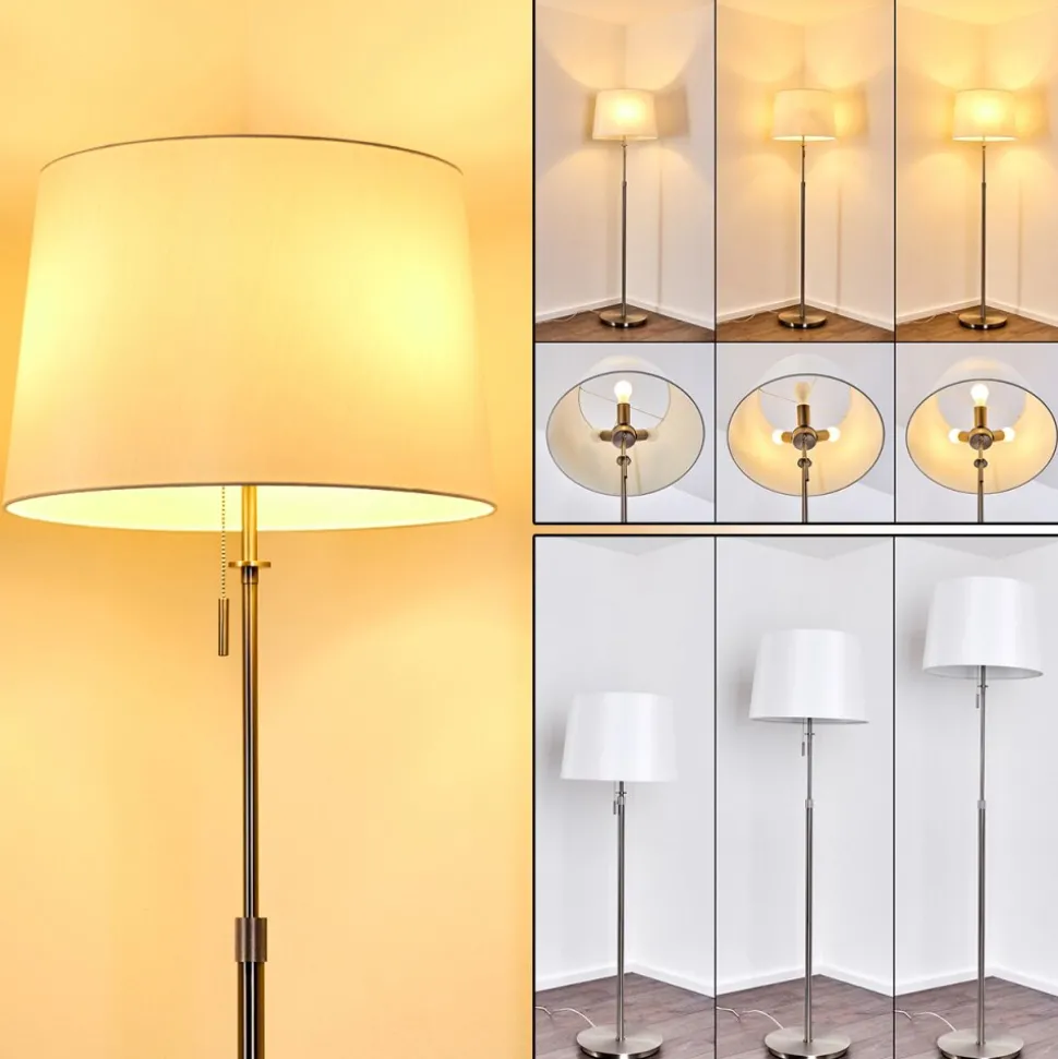 Lampadaire Neuville Nickel Mat, 3 Lumieres