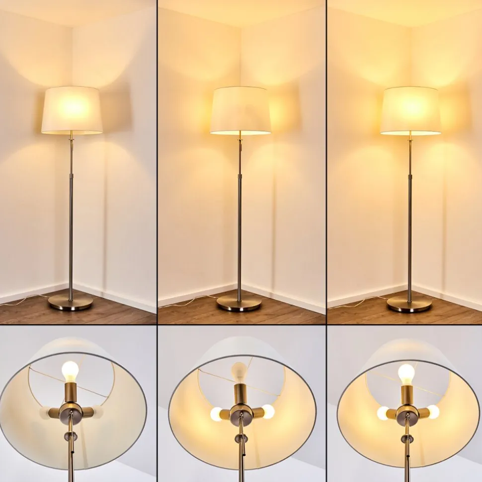 Lampadaire Neuville Nickel Mat, 3 Lumieres