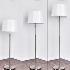 Lampadaire Neuville Nickel Mat, 3 Lumieres