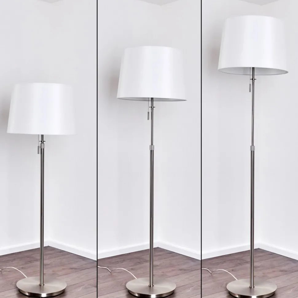 Lampadaire Neuville Nickel Mat, 3 Lumieres