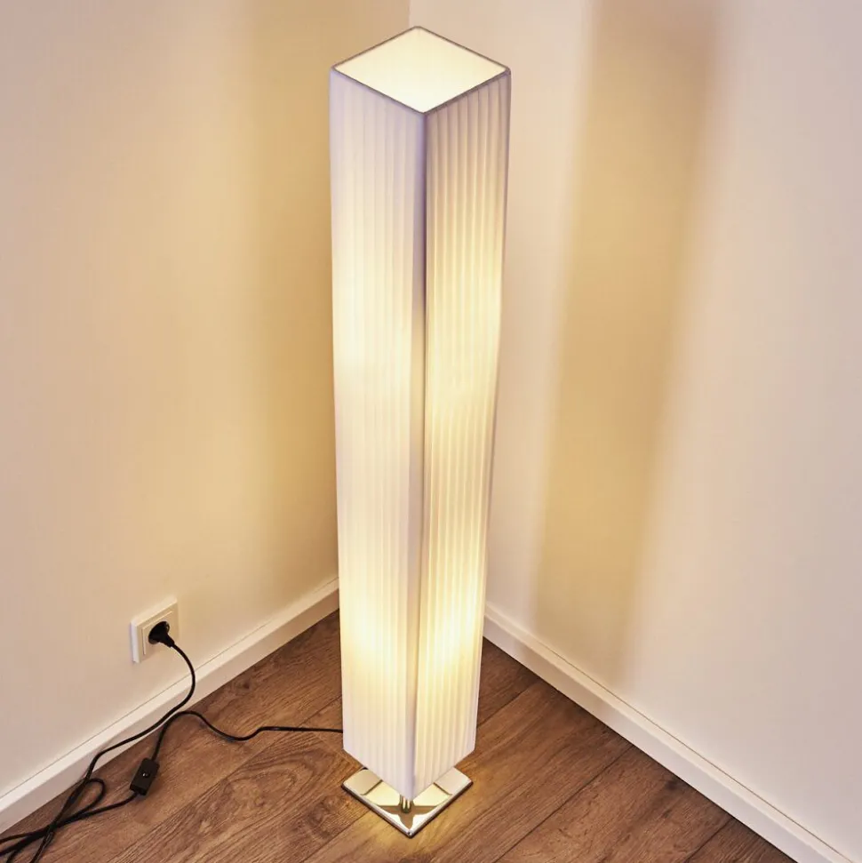Lampadaire Newtok Chrome, 2 Lumieres
