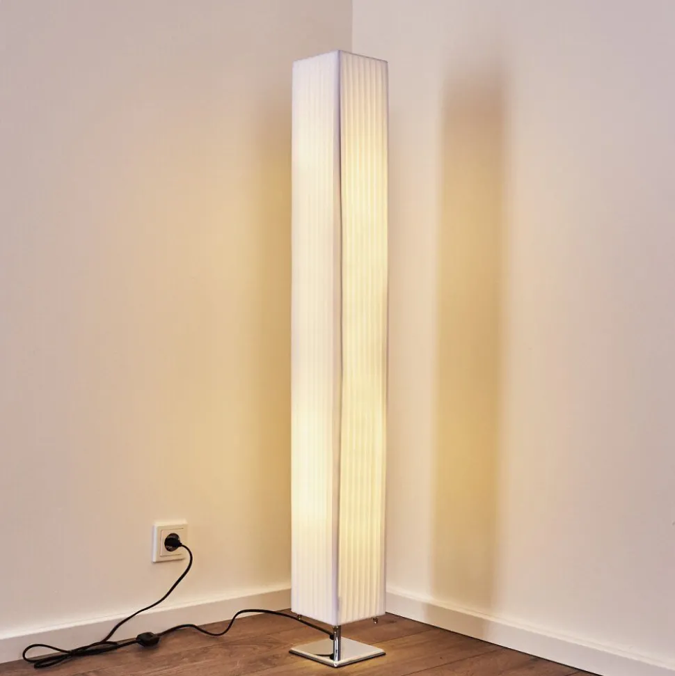 Lampadaire Newtok Chrome, 2 Lumieres