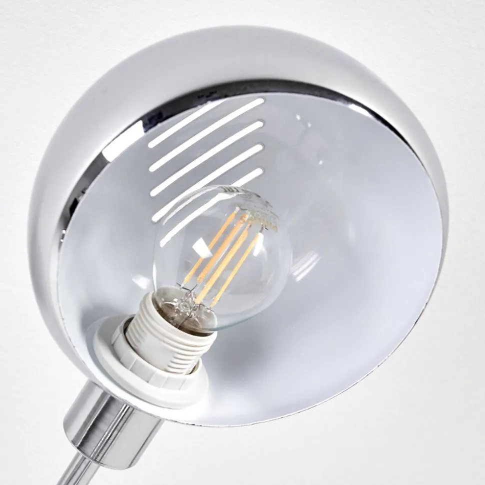 Lampadaire Nikkala Chrome, Blanc, 5 Lumieres