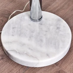 Lampadaire Nikkala Chrome, Blanc, 5 Lumieres
