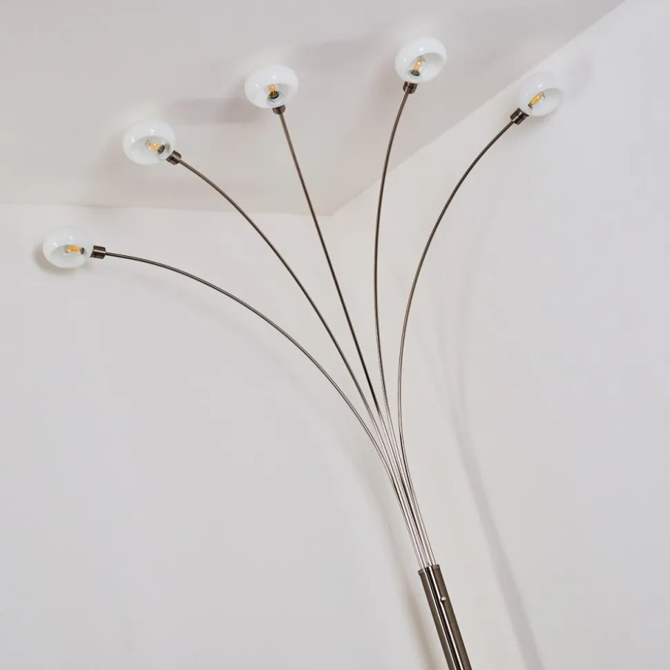 Lampadaire Nikkala Nickel Mat, 5 Lumieres