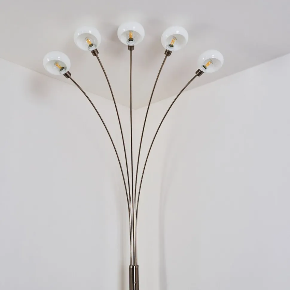 Lampadaire Nikkala Nickel Mat, 5 Lumieres