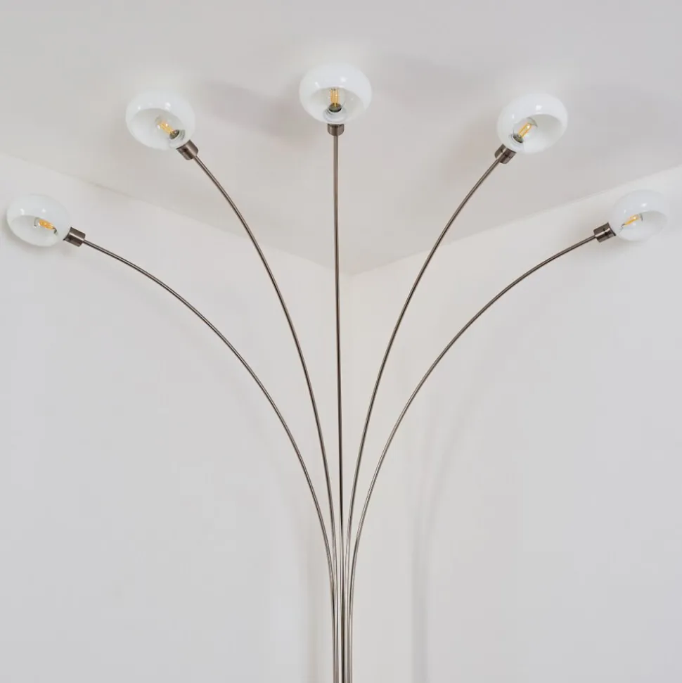 Lampadaire Nikkala Nickel Mat, 5 Lumieres