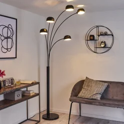 Lampadaire Nikkala Noir, 5 Lumieres