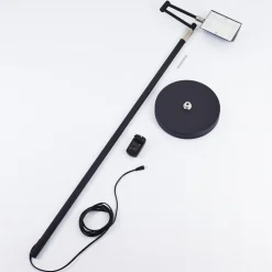 Lampadaire Norrlida Led Chrome, Noir, 1 Lumiere