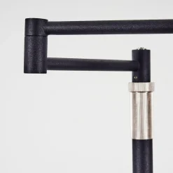 Lampadaire Norrlida Led Chrome, Noir, 1 Lumiere