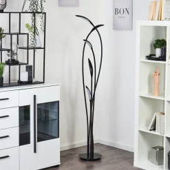 Lampadaire Oetling Led Noir, 1 Lumiere