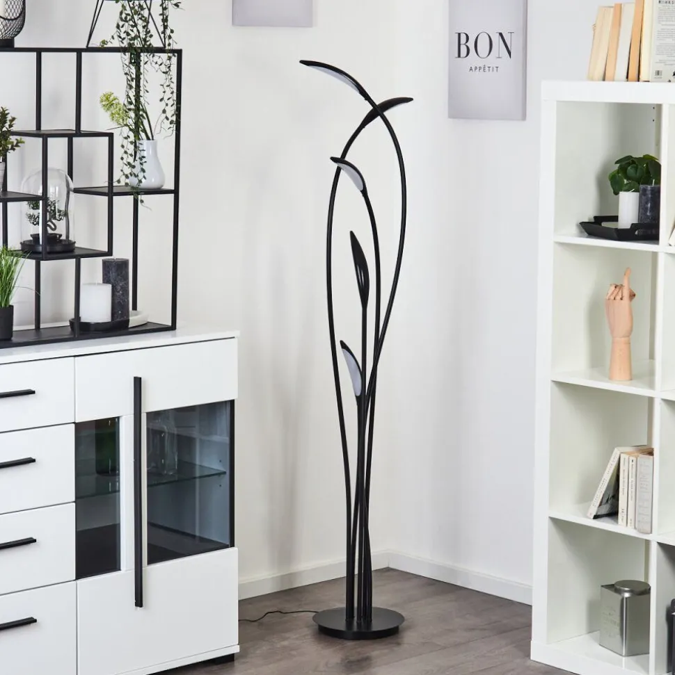 Lampadaire Oetling Led Noir, 1 Lumiere