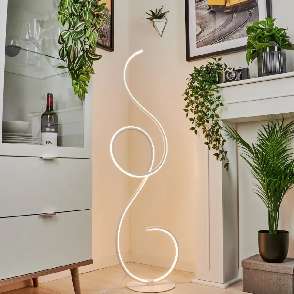 Lampadaire Olok Led Blanc, 1 Lumiere