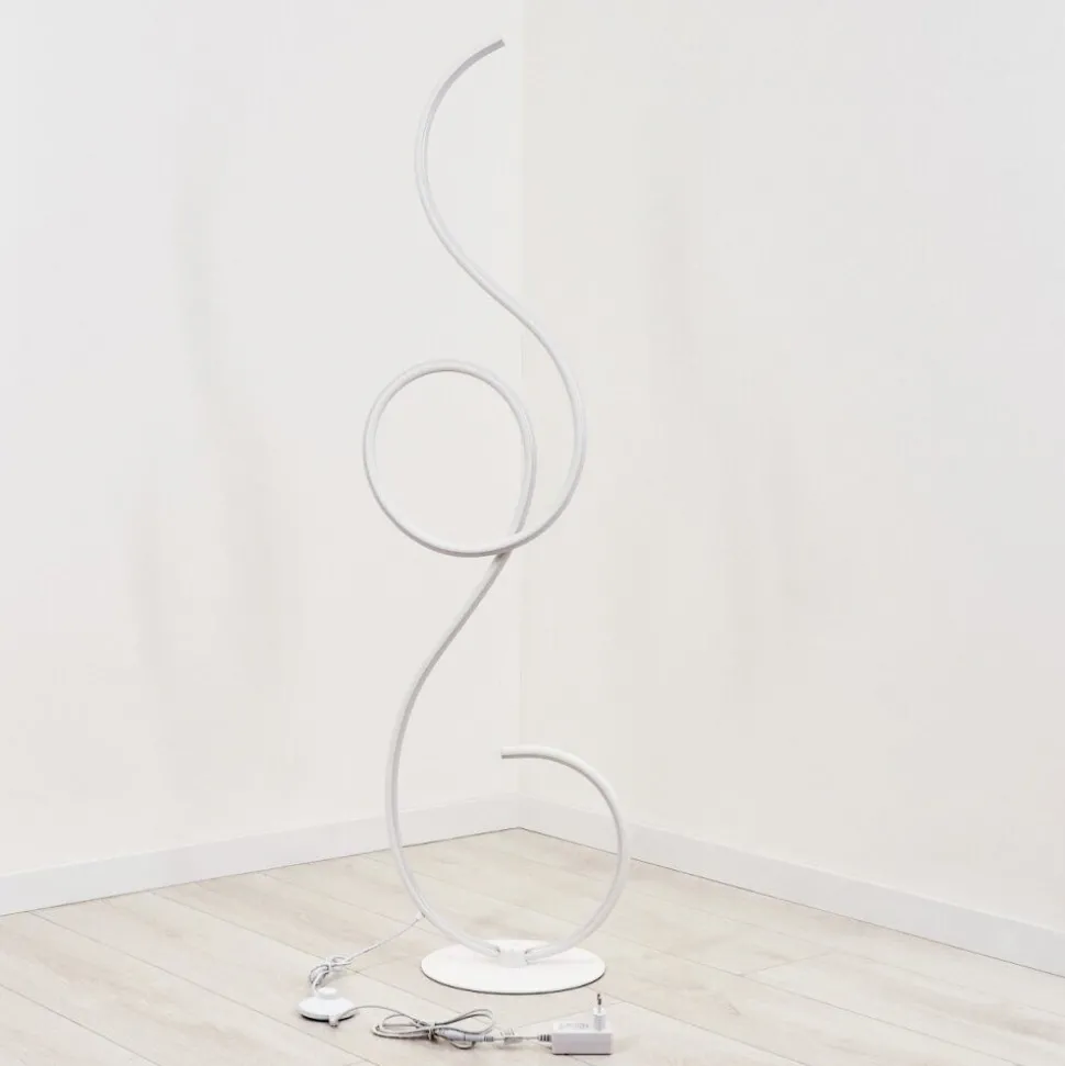 Lampadaire Olok Led Blanc, 1 Lumiere