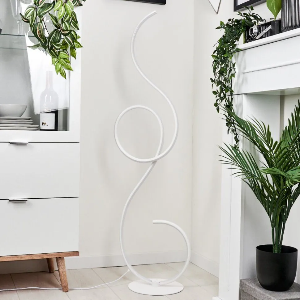 Lampadaire Olok Led Blanc, 1 Lumiere