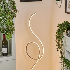 Lampadaire Olok Led Nickel Mat, 1 Lumiere