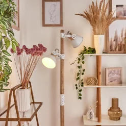 Lampadaire Orny Ecru, Blanc, 2 Lumieres