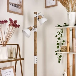 Lampadaire Orny Ecru, Blanc, 2 Lumieres
