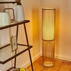Lampadaire Peri Bois Clair, 1 Lumiere