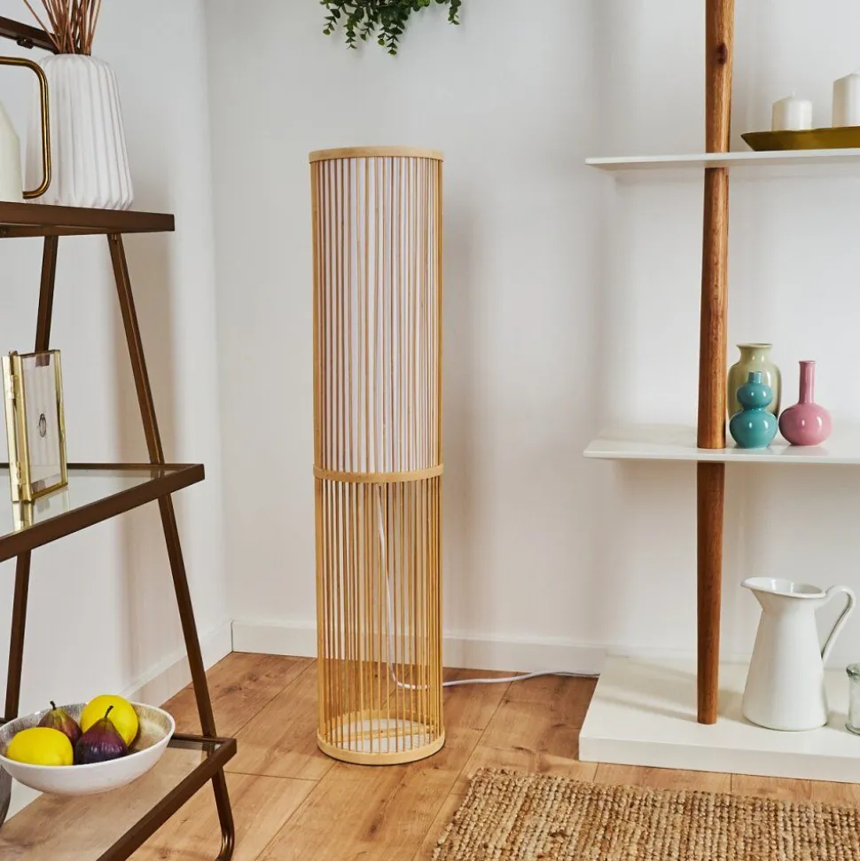 Lampadaire Peri Bois Clair, 1 Lumiere