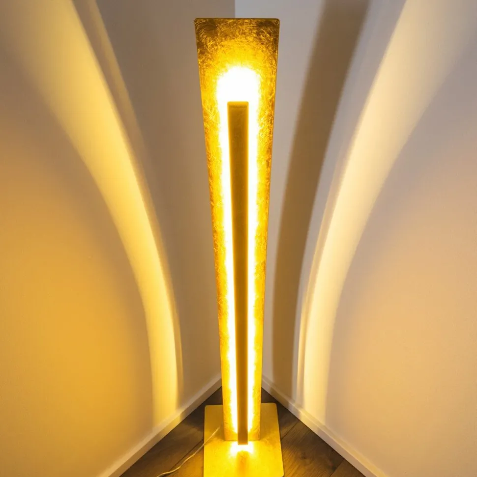 Lampadaire Petrolia Led Or, 1 Lumiere