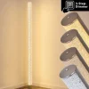 Lampadaire Pipe Led Nickel Mat, 1 Lumiere