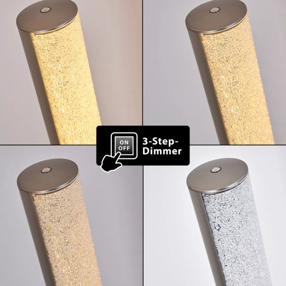 Lampadaire Pipe Led Nickel Mat, 1 Lumiere