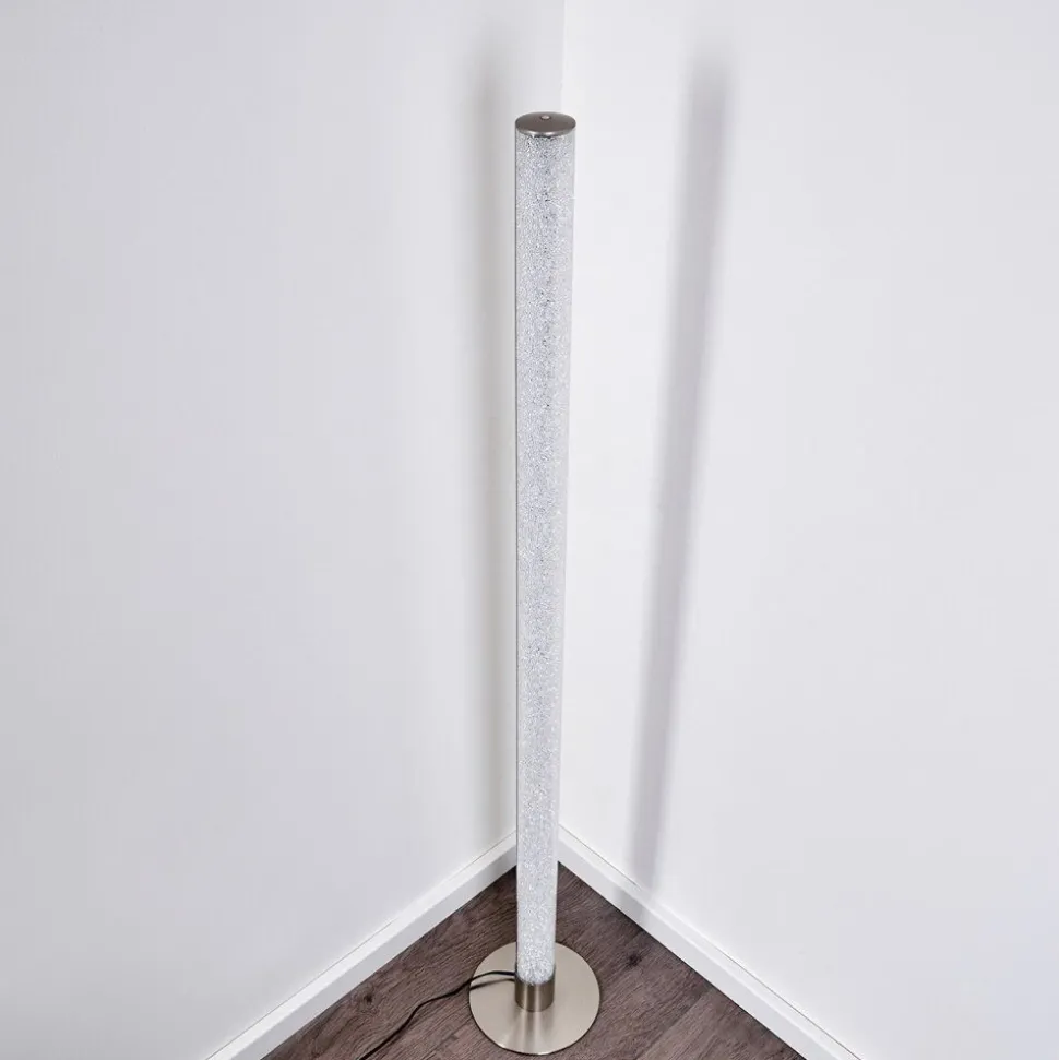 Lampadaire Pipe Led Nickel Mat, 1 Lumiere
