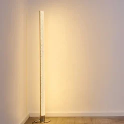Lampadaire Pipe Led Nickel Mat, 1 Lumiere