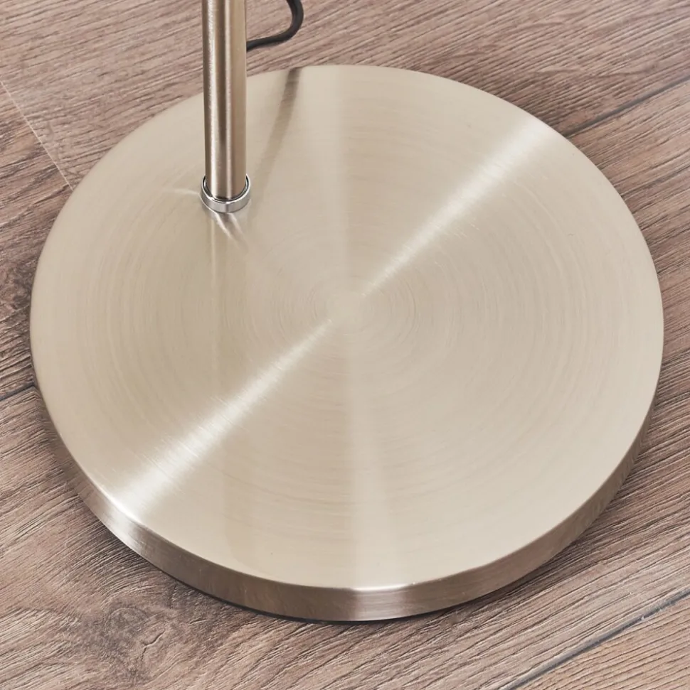 Lampadaire Poitou Nickel Mat, 1 Lumiere