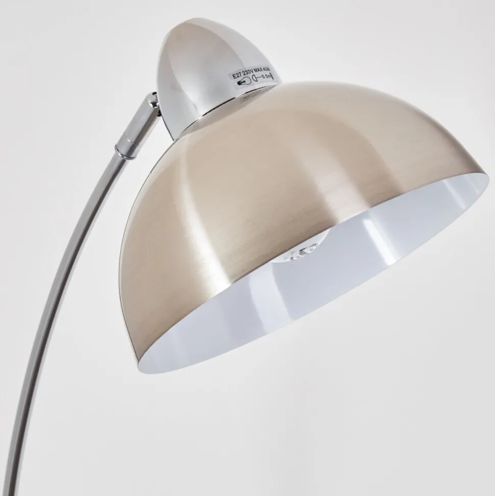 Lampadaire Poitou Nickel Mat, 1 Lumiere
