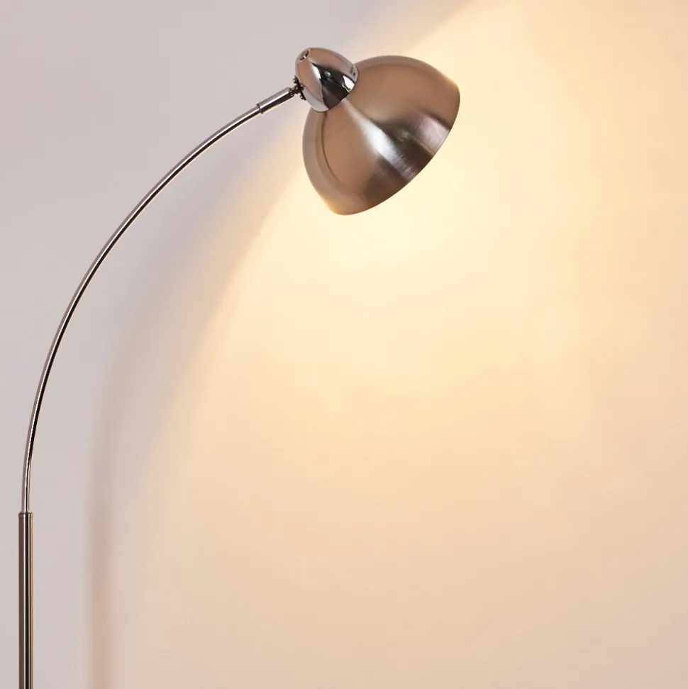 Lampadaire Poitou Nickel Mat, 1 Lumiere