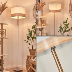 Lampadaire Pontresina Nickel Mat, 1 Lumiere