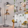 Lampadaire Pourrier Anthracite, Ecru, 1 Lumiere