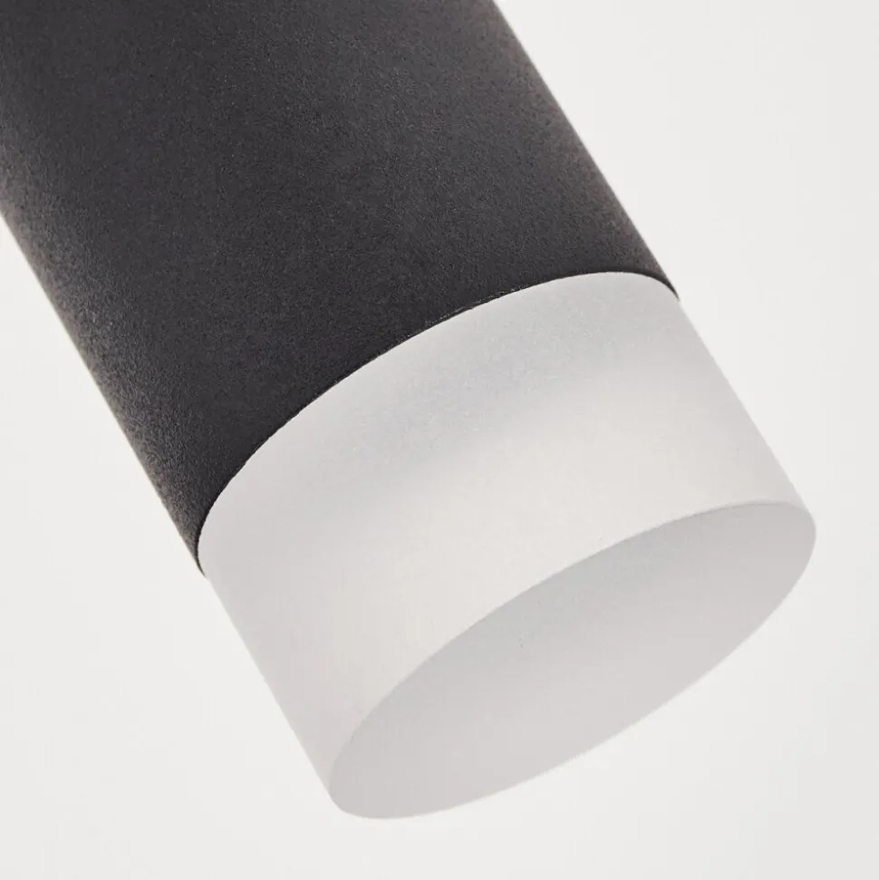 Lampadaire Pousseline Led Noir, 1 Lumiere