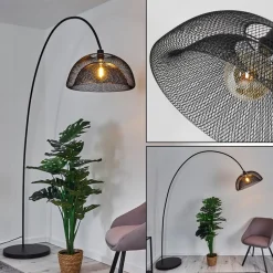 Lampadaire Pralo Noir, 1 Lumiere