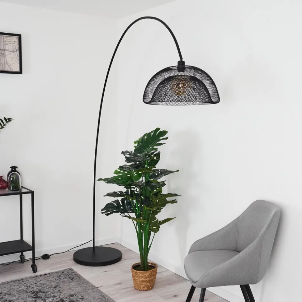 Lampadaire Pralo Noir, 1 Lumiere