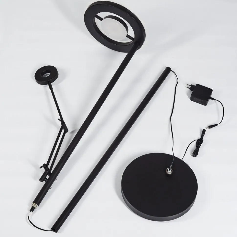 Lampadaire Rabeja Led Noir, 2 Lumieres